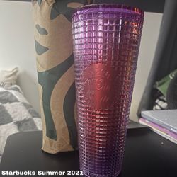 Starbucks Purple And Red Tumbler