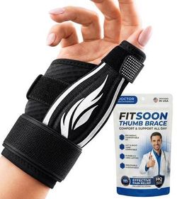 new Thumb Support Brace | Upgraded Thumb Spica Splint Stabilizer Pain Relief Night Support for De Quervain’ s Tenosynovitis Trigger Finger Arthritis S