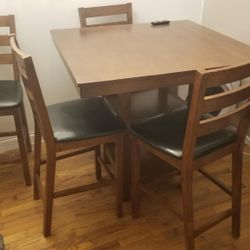 Dining Table With 4 Tall Chairs 