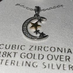 Necklace 18 K  Over Stainless Silver  925