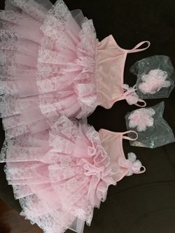 Girls Pink Ballerina Bodysuits