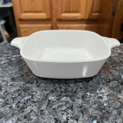 Vintage Corning Pyroceram By Tableware “White” Petite Pan Preowned
