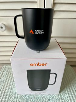 Ember Mug 2 14oz Smart Heated Coffee Mug Black Analytic Partners Promo New