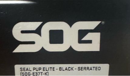 SOG Seal Pup Elite Serrated Knife - New in Box Qty-3- $75 each