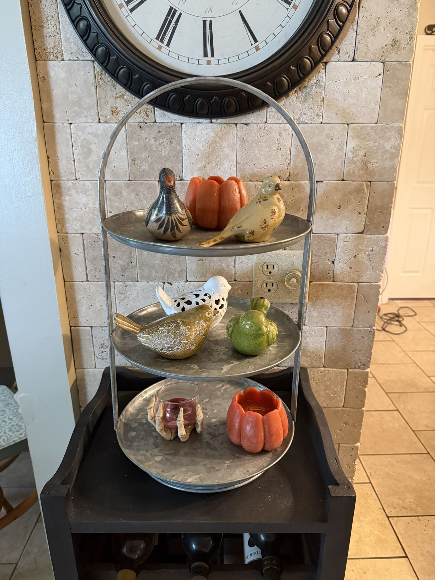 Tiered Galvanized Tray