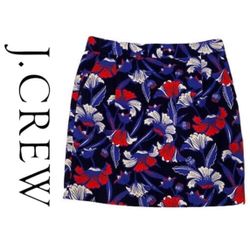 J.Crew Floral Basket Weave Mini Skirt Size 6 PRICE FIRM