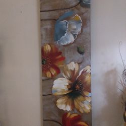 Floral Art Work  2 Pice Long