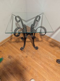 Glass table set