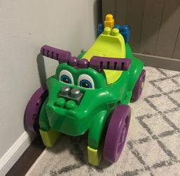 Mega blocks truck with mega block