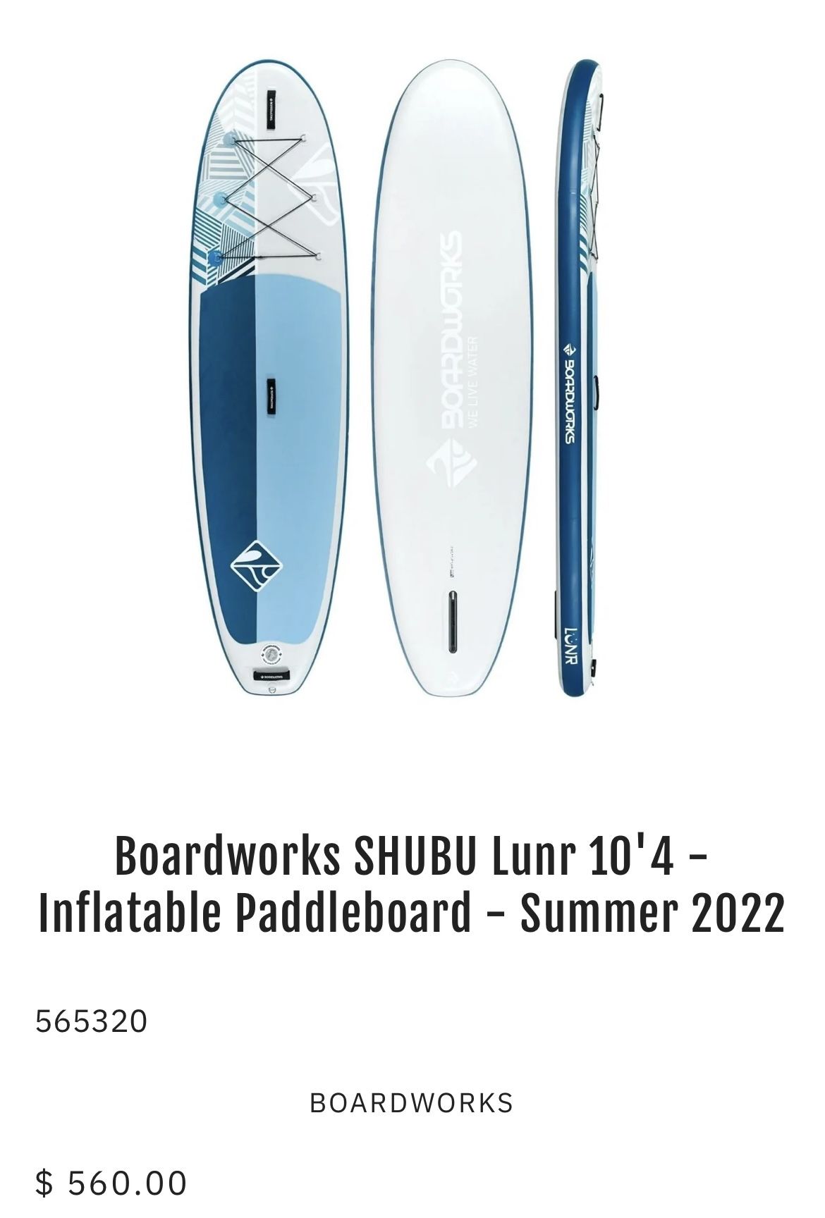 Board Works Inflatable Paddle Board