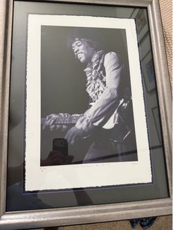 Jimmy Hendrix limited print taken by Colin beard