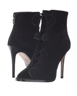 Coach Black Suede Lena Heel US Size 7.5 black