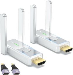Brand new in box Wireless HDMI Transmitter and Receiver 500FT/150M, 4K Decode Input 1080P Output, Plug & Play Portable 5G+2.4G Wireless HDMI Extender 