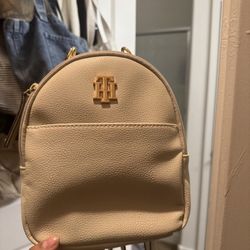 Tommy Hilfiger Beige Mini Backpack