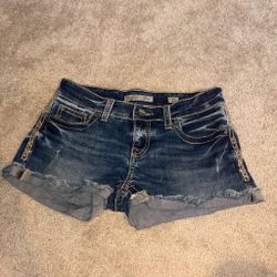 BKE Sabrina Denim Cutoff Shorts Size 27