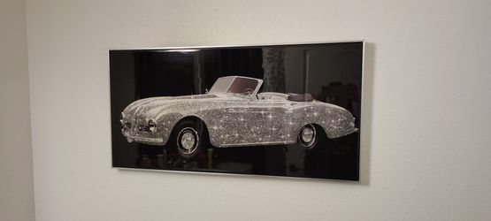 Glitter effect auto picture frame 36 x 18