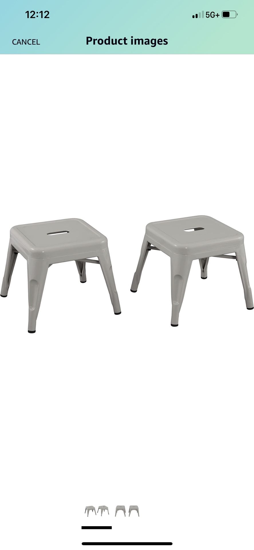 ACEssentials Harper & Hudson Kids Metal Stool - 2 Pack #p1017