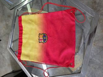 Barcelona drawstring gym bag, used, $10