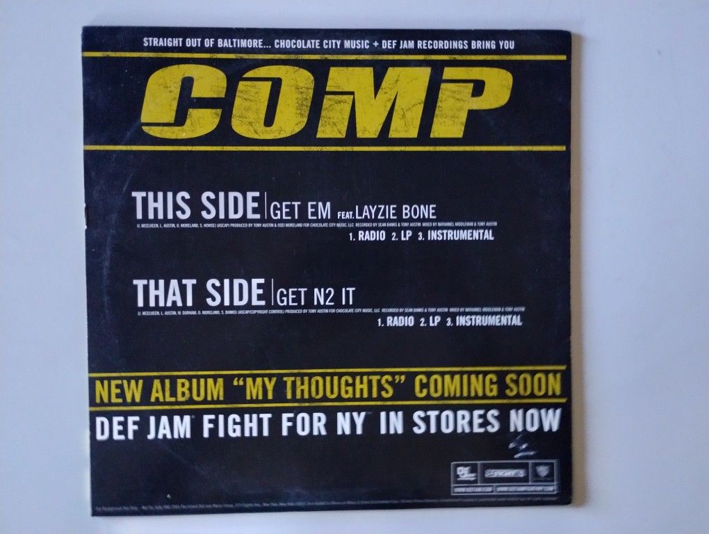 Def Jam Comp Lazy Bone EA Sports Record LP Promotional Hip Hop Rap vinyl Record 