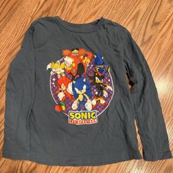 Sonic Boys Long Sleeve Shirt Size Medium (8)