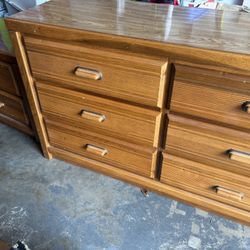 Dresser With Mirror And Nightstand 