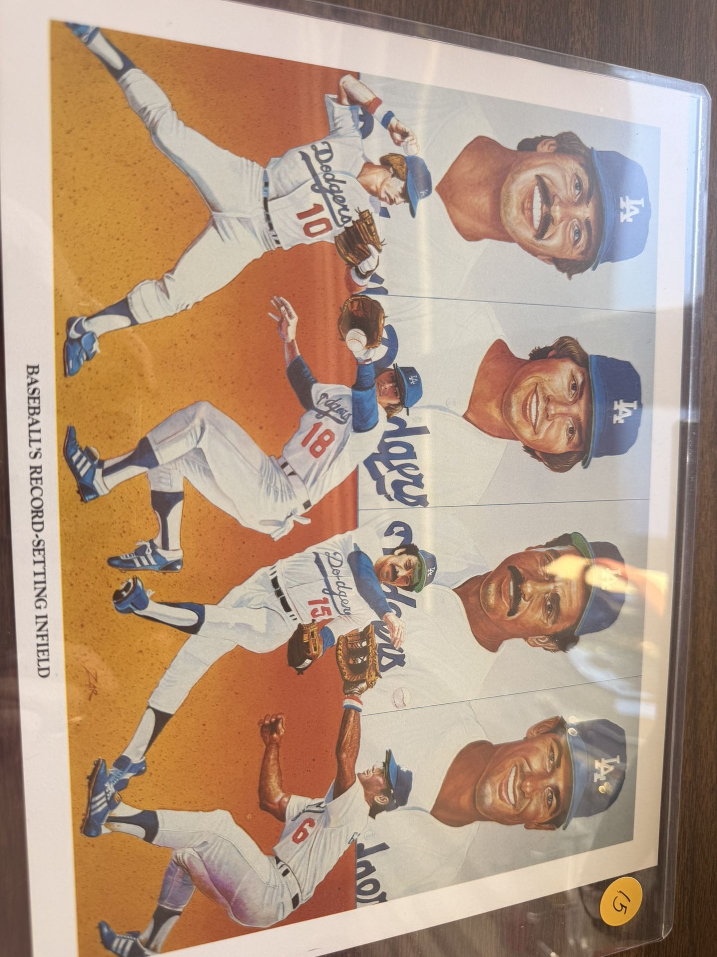 Baseballs Record Setting Infield Dodgers Poster
