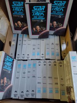 Star Trek The Next Generation VCR Tape collection