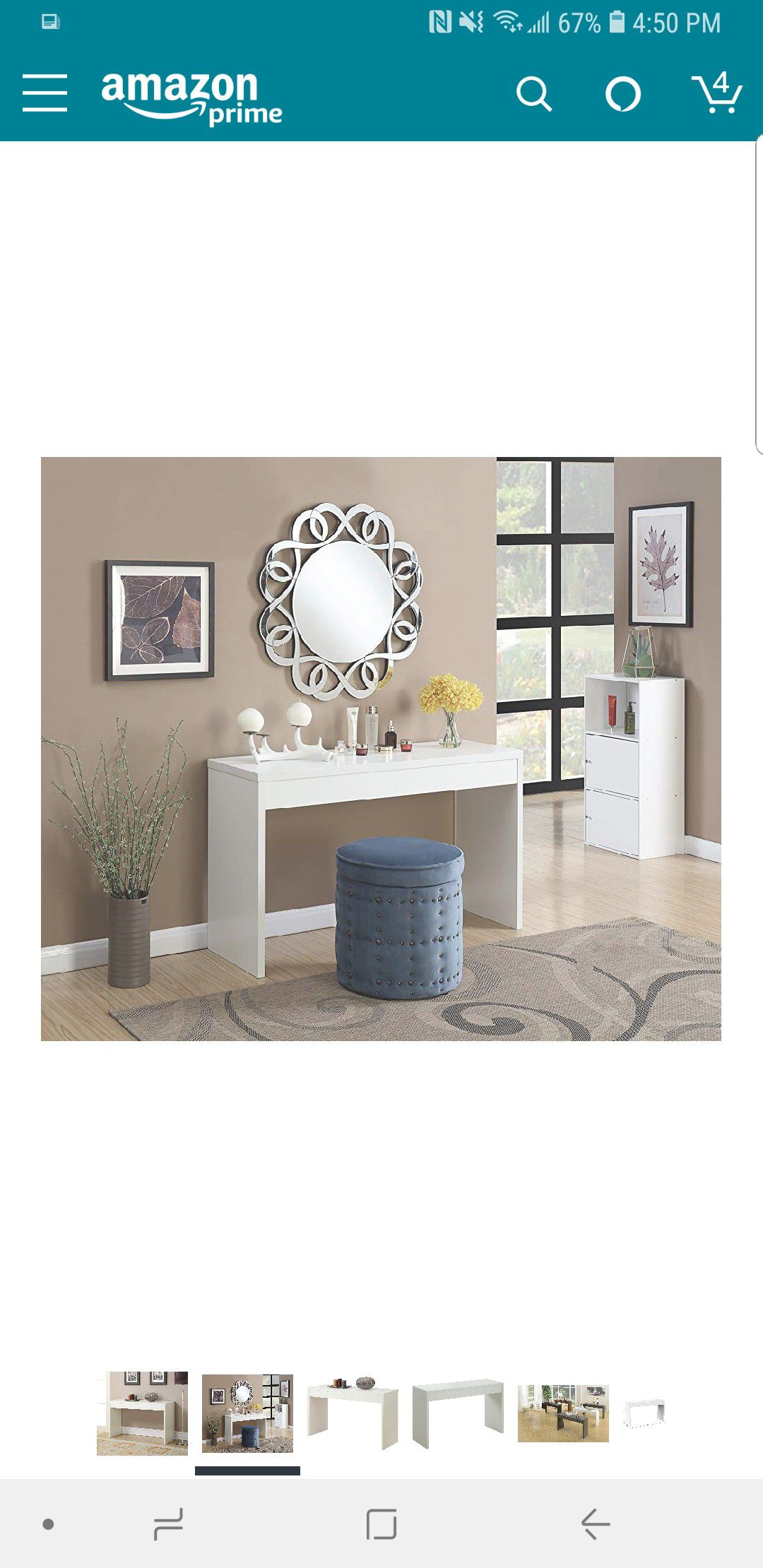 Hall console table, make up table