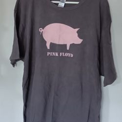 Y2k Pink Flyod Pig Tshirt