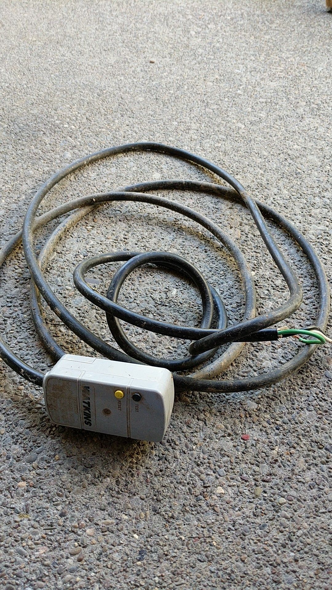 Hot tub electric cord