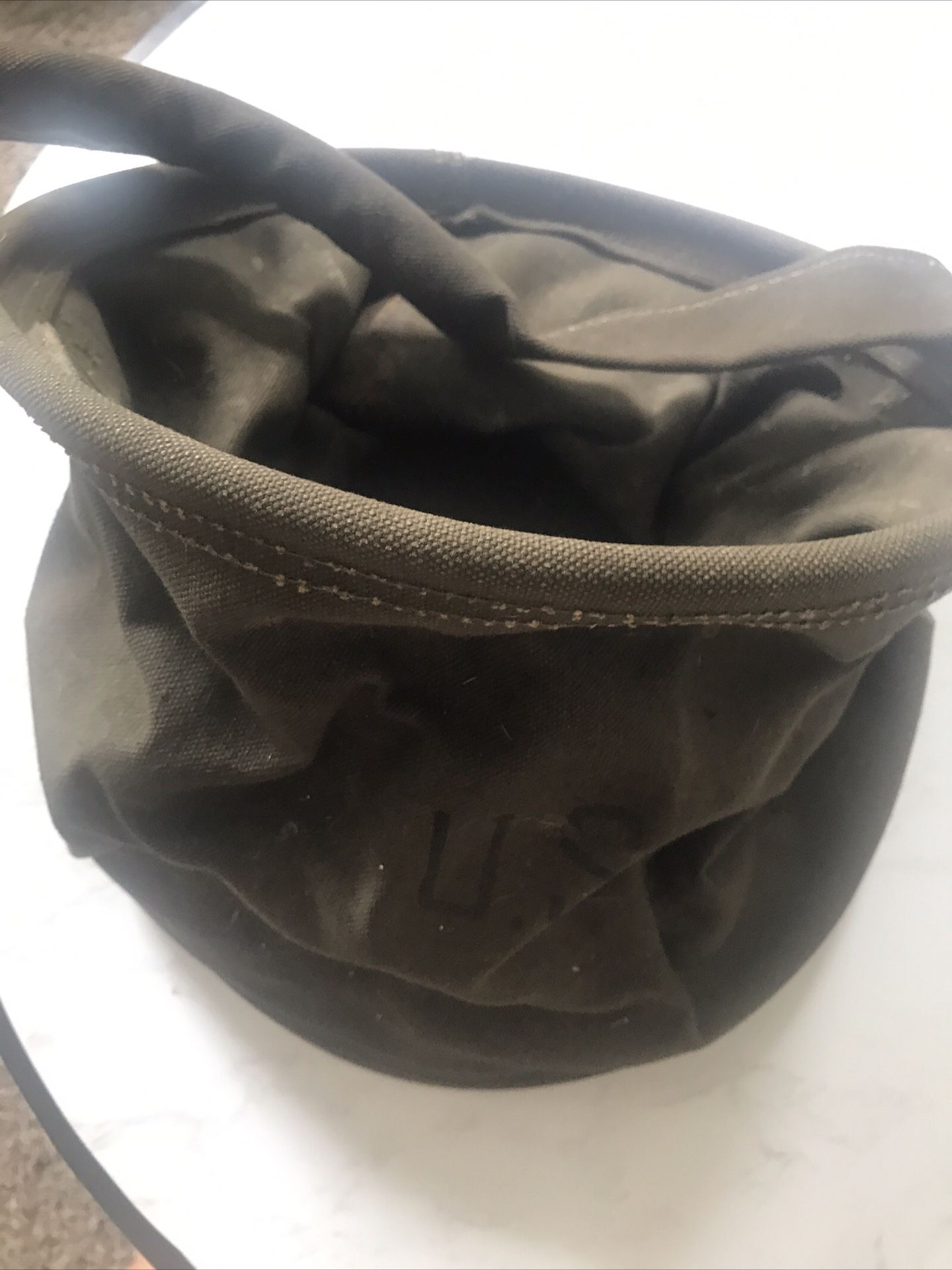 🔥Original Vintage WWII US Army Military Canvas Water Bag Bucket WW2 1944🔥