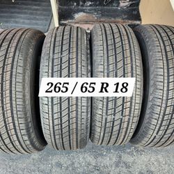265 / 65 R 18 (4) TIRES MICHELIN 