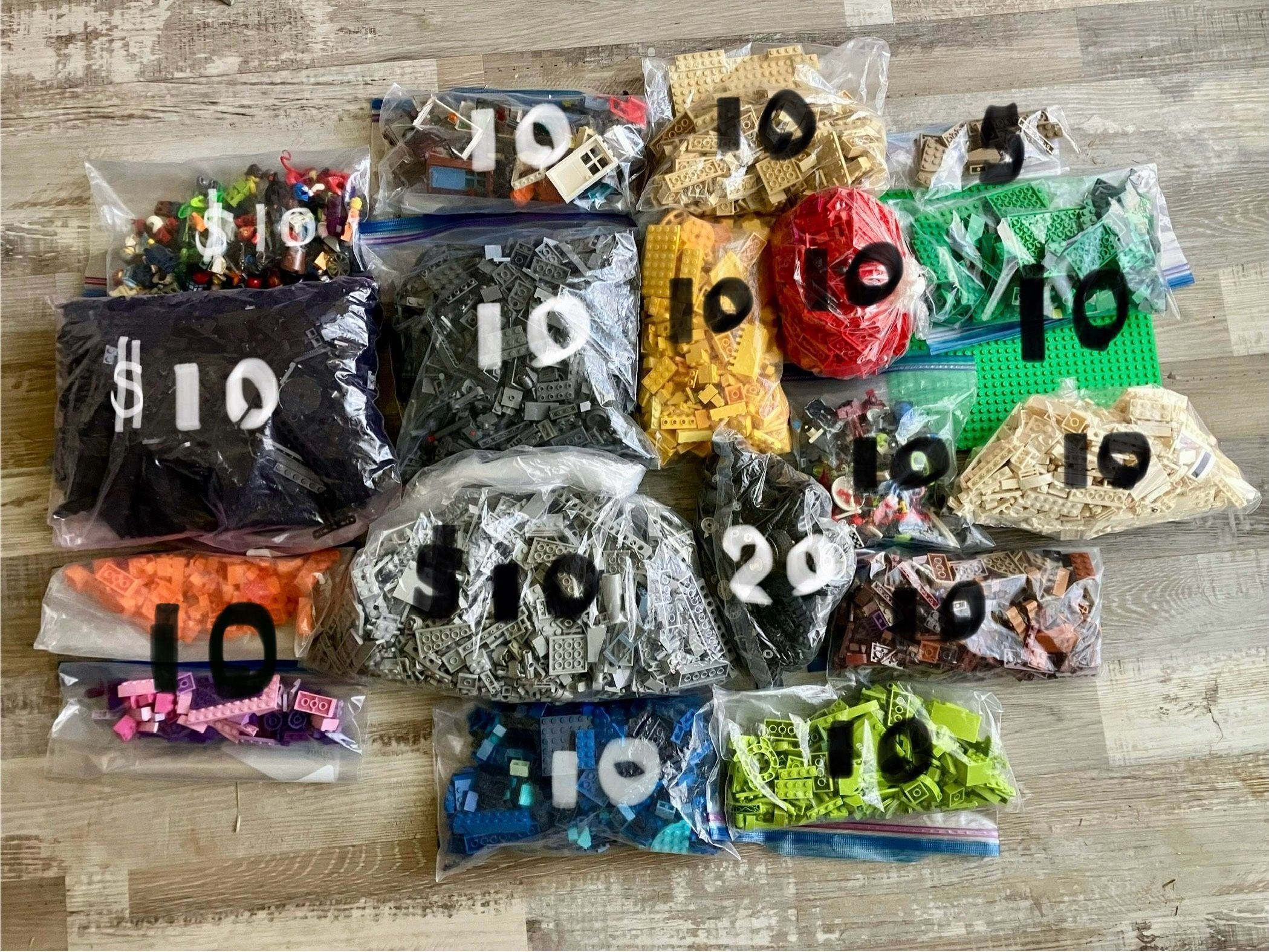 Legos Various Price per Bag