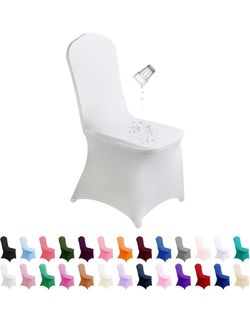 28 pcs white spandex chair covers