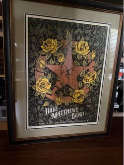 Signed & numbered Dave Matthew’s band orginal poster