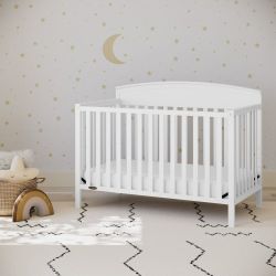 Graco Benton 5-in-1 Convertible Crib in the color white (New)