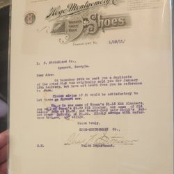 1911 Letter Hoge-Montgomery Shoes For Women Boys & Girls 