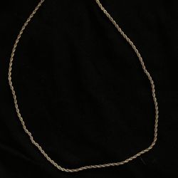 18K Gold Plated Rope Chain in Yellow Gold 