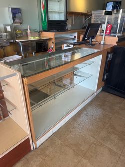 Glass display cases for business