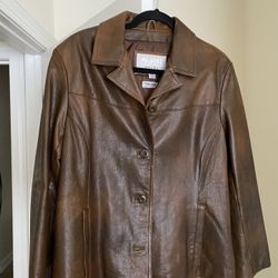 Woman’s Authentic Leather Coat