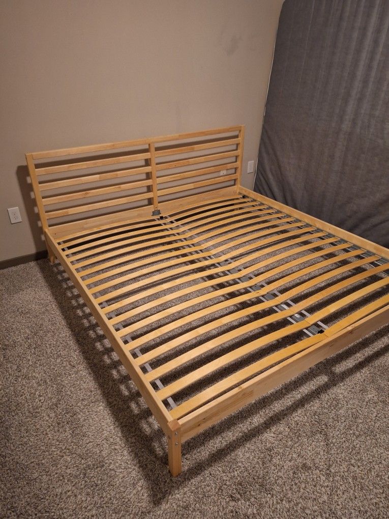 Ikea TARVA Bed frame, pine, King