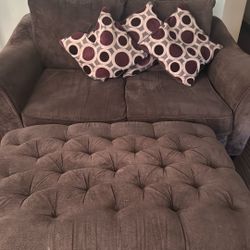 Sofa, Love Seat And Ottoman