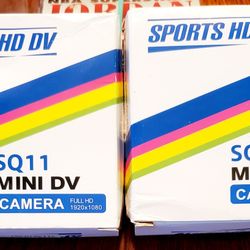2 SPORTS HD DV  SQ 11 MINI DV CAMERAS