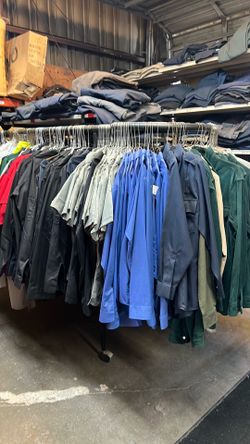 New and used work uniforms