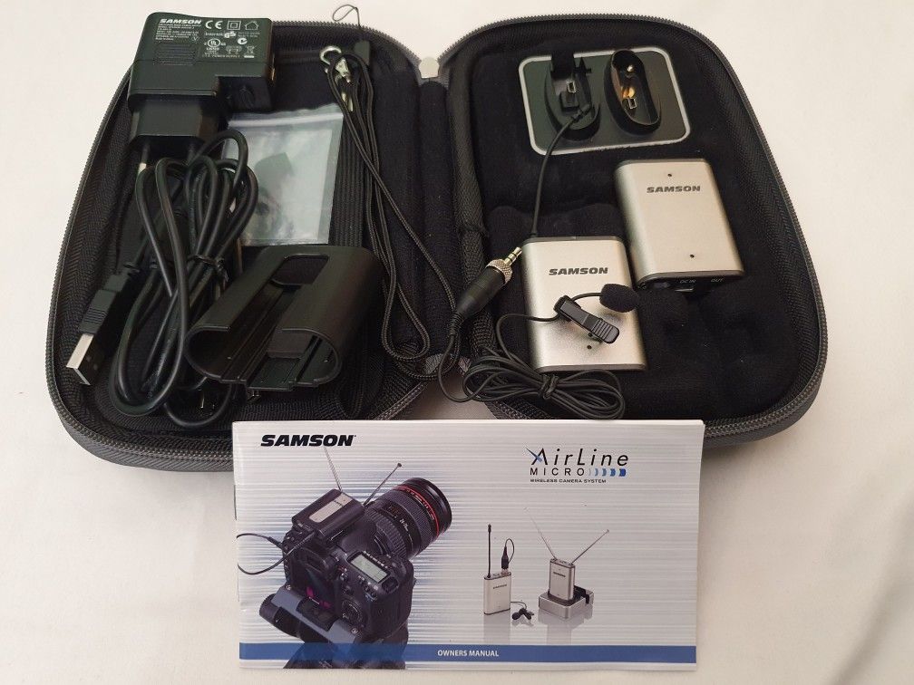 Prof. Samson AL2 Wireless Microphone Airline Rode Sennheiser Dk3a Bluetooth Micro