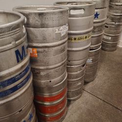 Empty Beer Kegs 