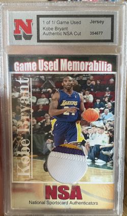Kobe Bryant Game Worn Tri Color Patch Card
