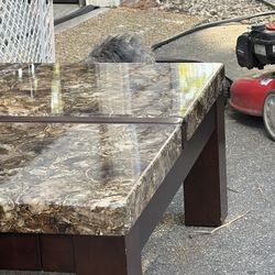faux marble coffee table