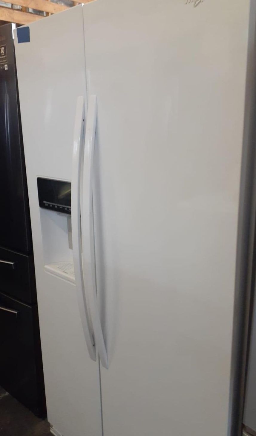 Whirlpool Side By Side White Refrigerator
