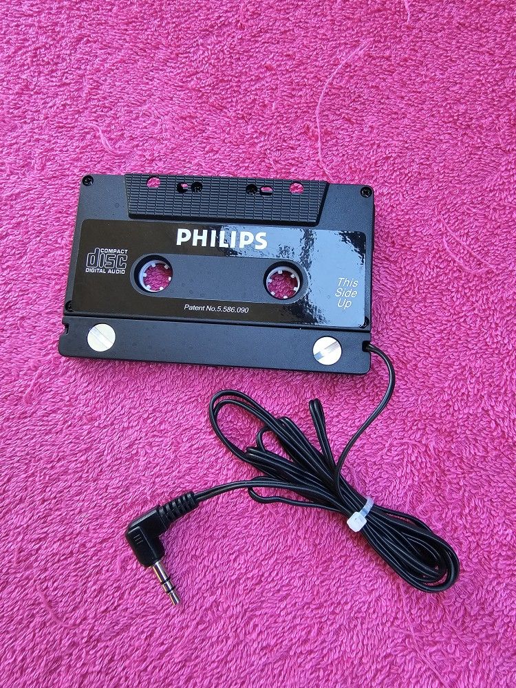 Philips Car Stereo Audio Cassette Adapter 3. 5mm - Black